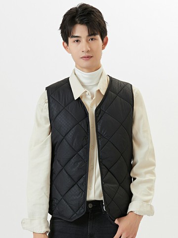 秋冬羽絨棉男馬甲青年學生保暖加厚修身加絨坎肩中老年薄內穿背心