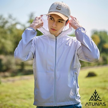 【ATUNAS 歐都納】男款ALL LOVE再生蚊瘋不動外套A6GA2513MR漸層淺灰