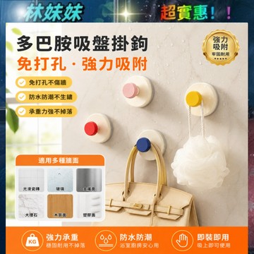 多巴胺吸盤掛鉤✨免打孔 圓形折疊掛鉤 玻璃移門手柄 免打孔掛鉤 冰柜櫥櫃掛鉤粘鉤 吸盤門把手 衣櫃門窗戶推拉