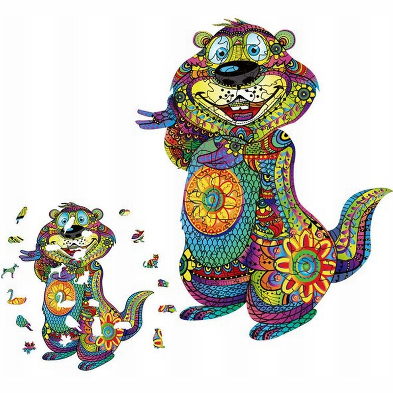 S S M Ldiy木製パズル漫画ユニークな形のピースパズルギフト教育ゲーム大人のためのビルディングブロック子供のおもちゃ 通販 Lineポイント最大get Lineショッピング