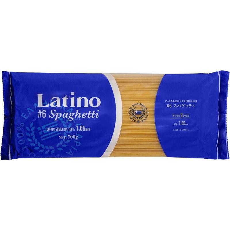 ラティーノ No.6 スパゲッティ 700g×6個 1.65mm デュラム小麦100% ギリシャ産