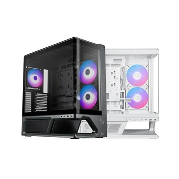 MSI 微星 MPG VIXTA 300R PZ 黑色/白色電腦機殼 曲面全景 海景房 支援背插 ATX