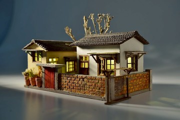 水泥老屋創作--眷村小屋