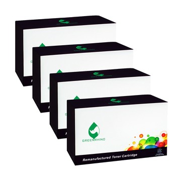 Greenrhino for RICOH 1黑3彩 SP C252S 環保碳粉匣適用SP C252DN / SP C252SF
