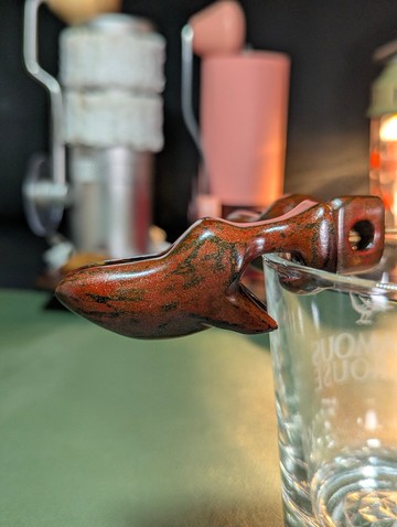 手沖壺嘴 鯨魚 試作品 紅色系