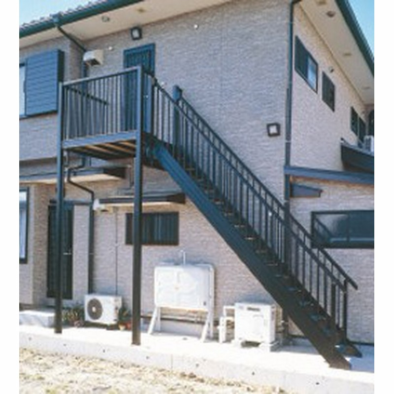 アルミ階段 直線階段 たて格子 片手摺 外階段 2世帯住宅 アパート 集合住宅 三協アルミ 通販 Lineポイント最大1 0 Get Lineショッピング