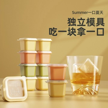 隔日到貨🔥冰塊盒 調料盒 製冰盒 咖啡冰盒 單個冰塊盒 帶蓋製冰盒 冰塊模具 製冰模具 冰球 製冰塊 家用製冰