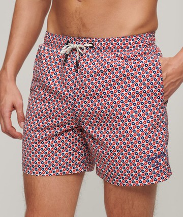 Superdry Men's Men's Printed 15-inch Recycled Swim Shorts Multiple Colours / Tricolour Geo Print - Size: M