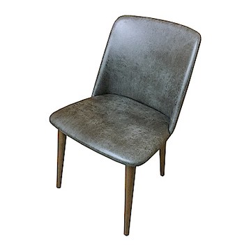 AS DESIGN雅司家具-Cora仿古皮面實木餐椅-50x44.5x84cm