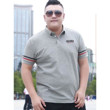 大碼POLO衫男加肥加大號潮牌胖子肥佬翻領純棉短袖t恤保羅衫夏季