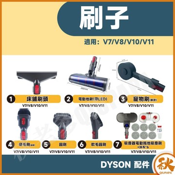 【快速出貨】適用 dyson  戴森吸塵器配件 吸頭 刷頭 床墊吸頭 寵物刷頭  V6 V7 V8 V10 SV18
