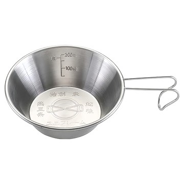 UNIFLAME 燕三条不鏽鋼提耳碗 防燙手把設計  銀色  1個