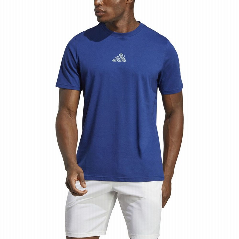 正品 adidas アディダス 半袖Tシャツ/テニスグラフィックTシャツ アディダス adidas テニスウェア メンズ グラフィック 半袖T