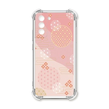 S系列(其他) 殼 TRON 三星 S21 日系和風圓點散花系列 四角防摔殼 手機殼