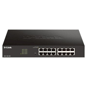 D-Link 友訊科技 簡易網管型交換器 16埠超高速 無風扇設計  DGS-1100-16V2  1個