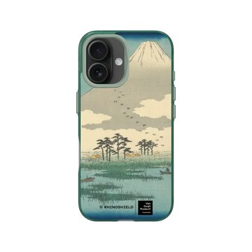 iPhone 16 JellyTint 憂墨綠 - Van Gogh Museum 梵谷博物館 - 吉原：富士沼澤中漂浮島嶼之野 - 歌川廣重
