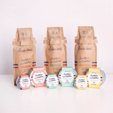 法國 Louise Emoi 有機認證 牙膏錠補充包-200顆裝