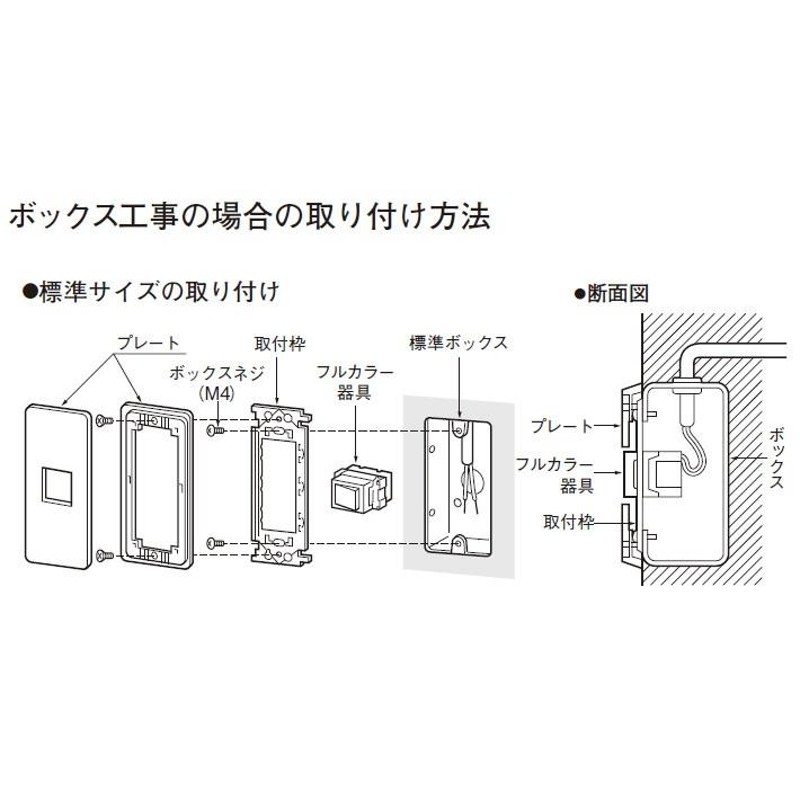 パナソニック フルカラー配線器具 モダンプレート 連結穴プレート 2