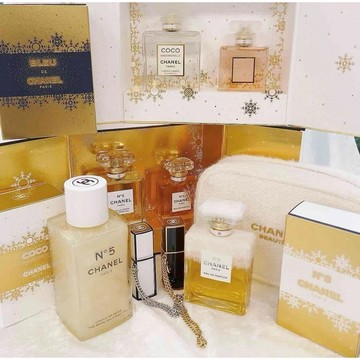 CHANEL 現貨開發票 香奈兒聖誕禮盒 身體油  L'EAU隨身香水 打亮 N5香水《小乖小舖》
