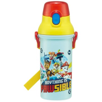 小禮堂 汪汪隊 兒童彈蓋直飲水壺 480ml Ag+ (黃藍紅出動款) 4973307-613517