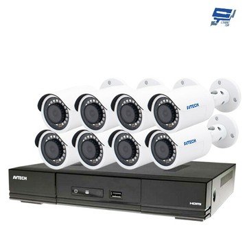 昌運監視器avtech陞泰組合 可混搭 dgh1108ax-u1 9路主機+dgm3102sct*8