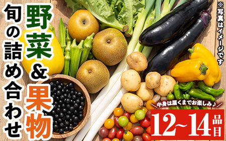 y358 野菜と果物旬の詰め合わせ(12～14品目)