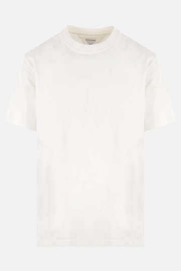 BOTTEGA VENETA cotton oversized t-shirt with logo embroidery Man