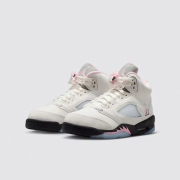 Nike 休閒鞋 Air Jordan 5 Retro OG GS 大童 女鞋 35週年 白 粉紅 HQ7980-102