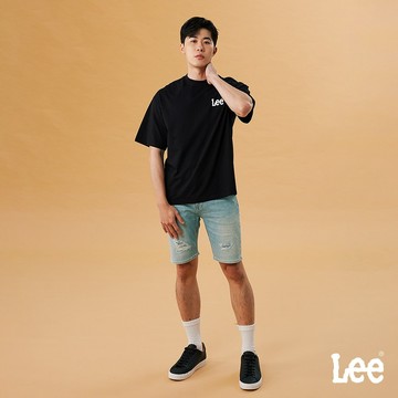 Lee 901 涼感 彈性牛仔短褲 男 淺藍洗水 LB422002601