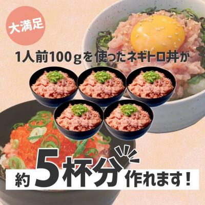 ふるさと納税 土佐市 滑らか食感　訳あり ネギトロ 500g　簡単便利