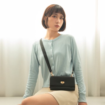 【24hr快速出貨】小圓壓扣長夾手機兩用包-2222 三色 手機包