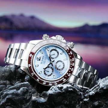 NO IDENTITY 冰滴藍 三眼 時尚腕錶 男錶 手錶-R40S203IB2