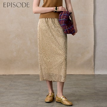 EPISODE - 華麗閃耀修身顯瘦鬆緊腰長裙152D04