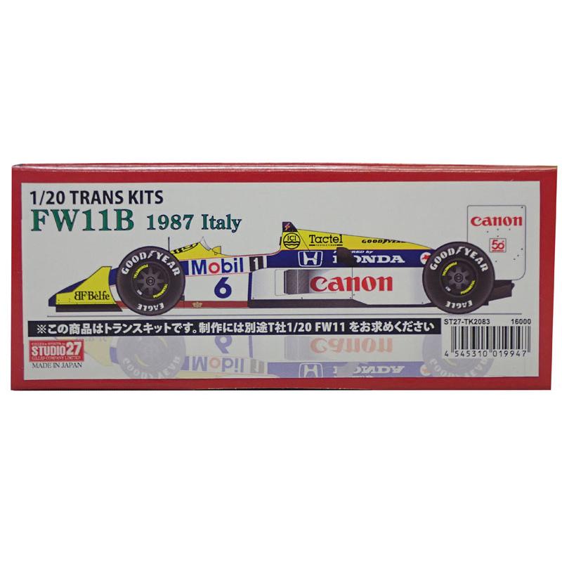 1/20 ウィリアムズ ホンダ FW11B 1987 Italy スタジオ27 トランスキット ST27-TK2083 T社1/20 FW11別途必要  | LINEブランドカタログ