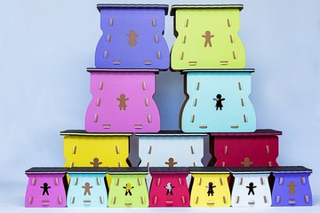 夾心餅乾椅(一桌一椅同色系)