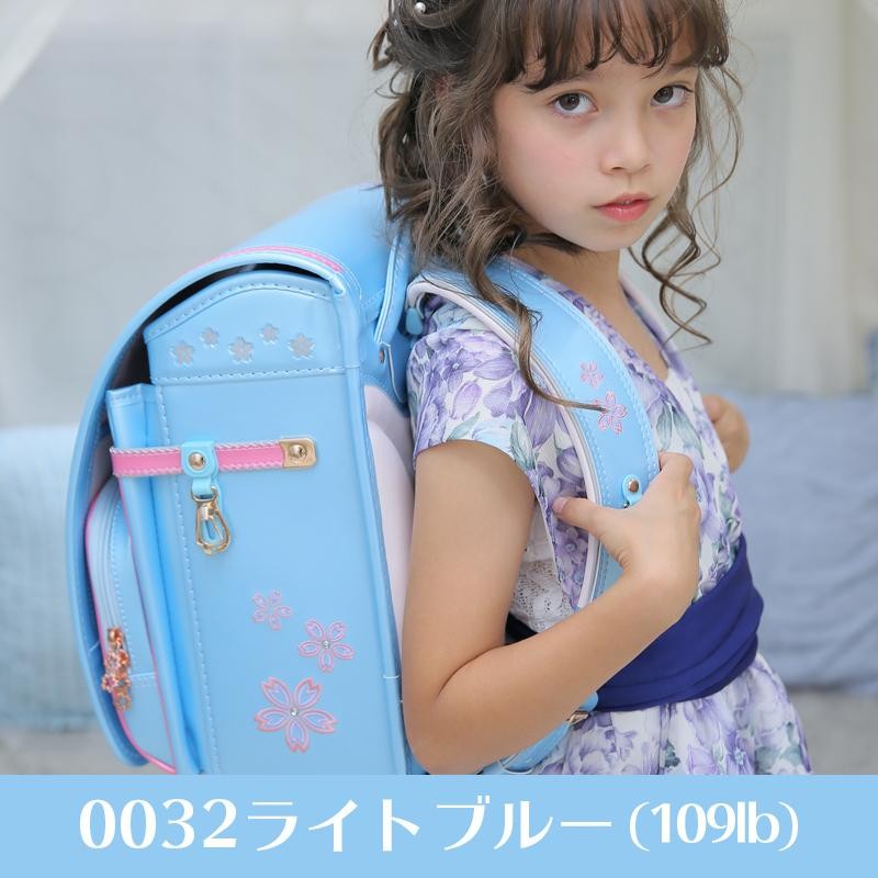 ランドセル 女の子 新品未使用 かわいい ライトブルー 入学 祝い 入園