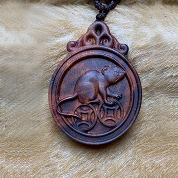 黃花梨木圓形小號吊墜紅木兒童掛件生肖鼠牛虎兔龍蛇馬羊猴雞狗豬