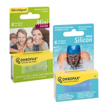 OHROPAX 迷你矽膠耳塞/ 防水耳塞 8入4對/6入3對 女性適用 矽膠 防水 游泳 附發票【心心哈德】現貨 全館499超取免運｜全場下殺★滿額再享折扣