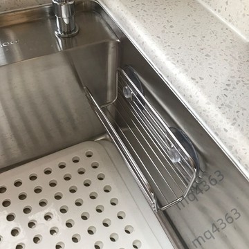 【臺灣暢銷】吸盤廚房瀝水架 海綿置物架 瀝水收納架 儲物抹布架 洗碗布牆上多功能