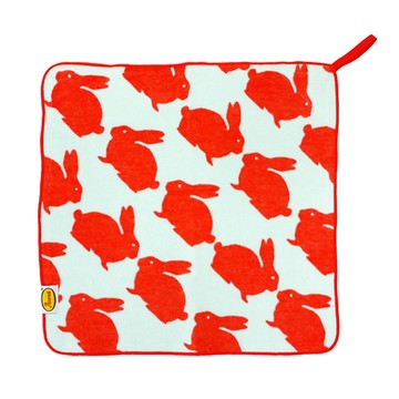 日本丸真 Anorak 英倫設計款掛繩小方巾- 兔子