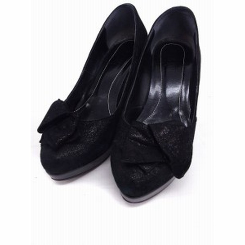 中古 プールサイド Poolside 靴 シューズ パンプス ラメ ポインテッドトゥ ハイヒール 23 ブラック 黒 Ft2 レディース 通販 Lineポイント最大1 0 Get Lineショッピング