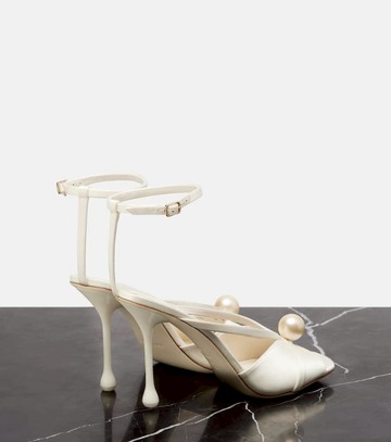 Jimmy Choo Siva 95 embellished satin sandals