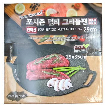 FOUR SEASONS 韓式壓鑄不沾烤盤 29cm  1盒