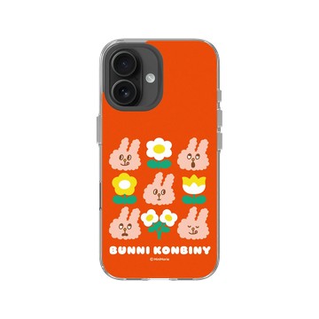 iPhone 16 Clear Case（相機按鈕） 透明 - Bunni Konbiny - 花現 MOGU