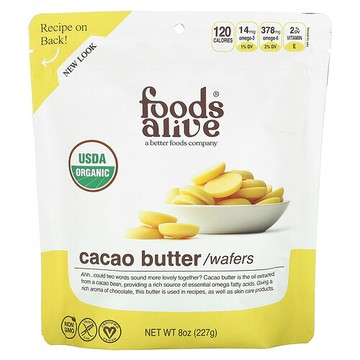Foods Alive, 可可脂鬆餅，8 盎司（227 克）