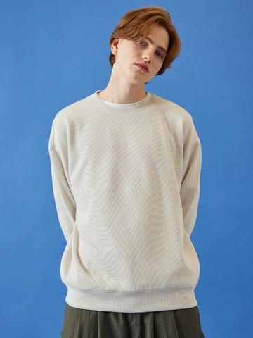 Knit-Like Sweatshirt