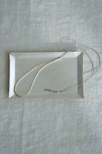 日本 Fog Linen Work - 手工製 銀色鍍層黃銅托盤/置物盤