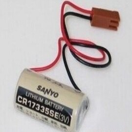 CR17335SE  3V 1800mAh  帶2P棕色接頭 SANYO不可充電PLC鋰電池(含稅)【佑齊企業 iCmore】