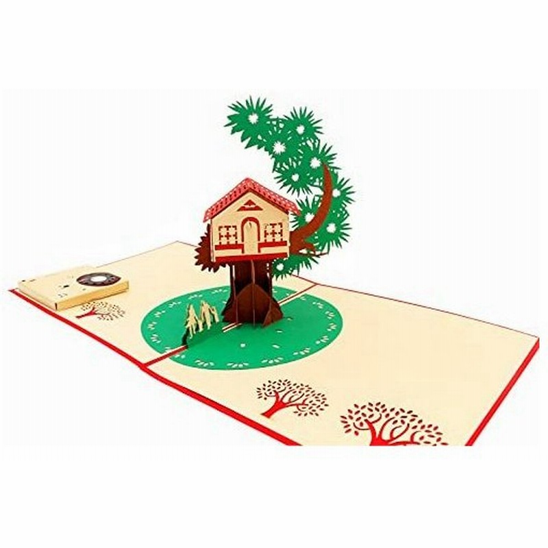 録音可能なポップアップカード ツリーハウス バースデーカード 音楽 バースデーカード 母の日カード ウェディングカード サンキューポップアップカード 通販 Lineポイント最大0 5 Get Lineショッピング