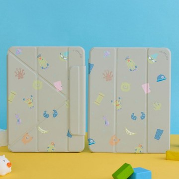 Pixar怪獸電力公司-繽紛元素強悍磁吸iPad三折/Y折保護殼